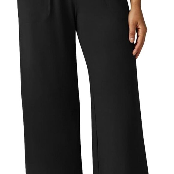 Pants - High-Waisted Wide Leg Pants for Women - Flowy Palazzo Lounge Slacks with Pockets